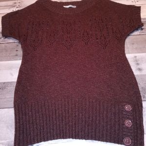Maurices short sleeve brown sweater